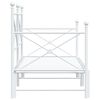vidaXL Slaapbank met onderschuifbed zonder matras 75x190 cm staal wit