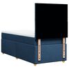 vidaXL Boxspring met matras stof blauw 80x200 cm