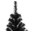 vidaXL Kerstboom met 300 LED met standaard Zwart 210 cm PVC
