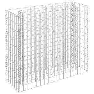 vidaXL Gabion plantenbak verhoogd 90x30x90 cm gegalvaniseerd staal