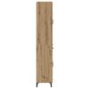 vidaXL Highboard Artisan Eiken 69,5 x 34 x 180 cm Bewerkt hout