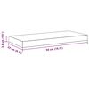 vidaXL Wandschappen zwevend 4 st 50x23x3,8 cm MDF wit