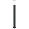 vidaXL Bolderverlichting 110 cm Zwart IP44