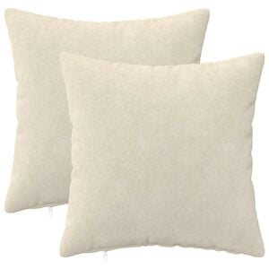 vidaXL Kussensloop 2 pcs HEERLEN Cr&egrave;mekleurig 30 x 30 cm