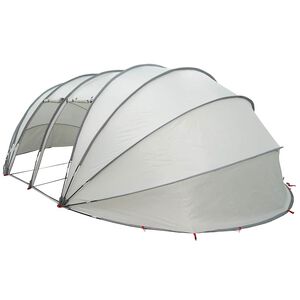 vidaXL Zwembad Tent Koepel Grijs 538 x 440 x 204 cm