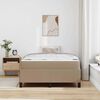 vidaXL Bedframe met matras Cappuccino 120 x 190 cm Stof
