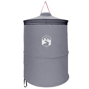 vidaXL Pop-up Toilet Tent met Hangende Touw Grijs en Oranje