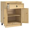 vidaXL Kast met lade Honing 60 x 46 x 81,5 cm Massief grenenhout