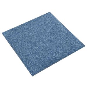 vidaXL Tapijt 20 pcs Blauw 50 x 50 cm 100% Polypropyleen