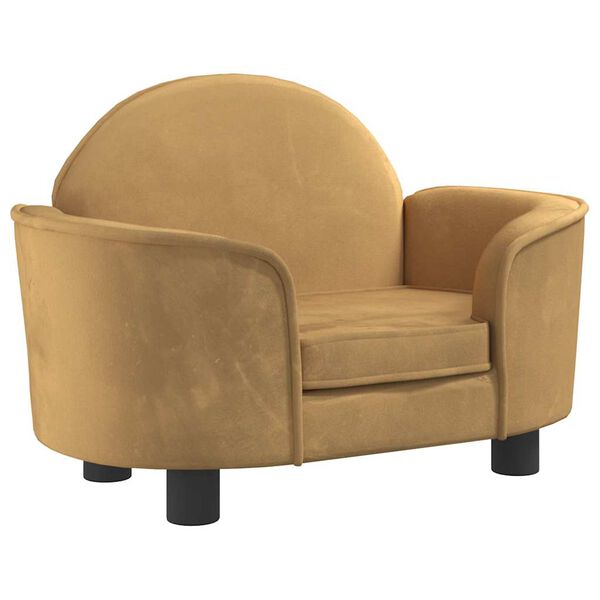 vidaXL Hondenmand 66x40x45 cm fluweel bruin