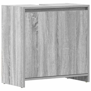 vidaXL Badkamerkast 60x33x61 cm bewerkt hout grijs sonoma eikenkleurig