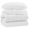 vidaXL Dekbed met kussen 3 st Wit Microfibre