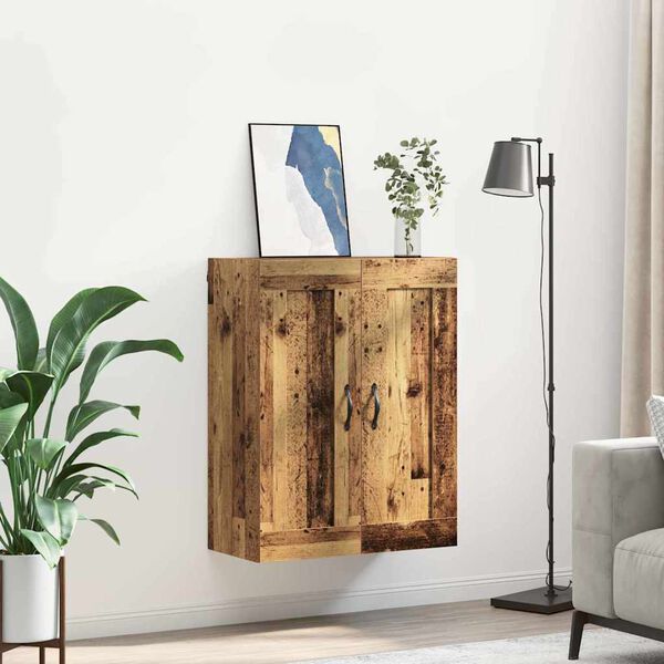 vidaXL Wandkast Oud Hout 69,5 x 34 x 90 cm Bewerkt hout