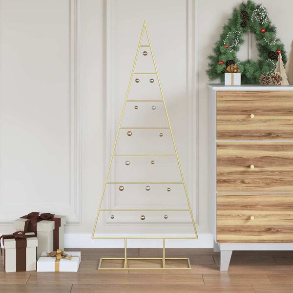 vidaXL Kerstdecoratie kerstboom 125 cm metaal zwart