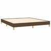 vidaXL Bedframe zonder matras stof donkerbruin 180x200 cm