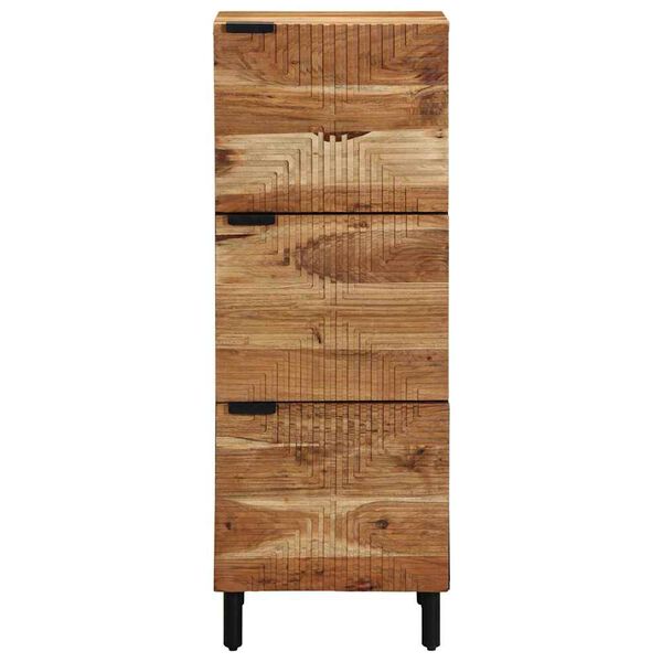 vidaXL Hoge kast Naturel 40 x 33,5 x 110 cm Massief Acaciahout