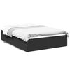 vidaXL Bedframe bewerkt hout zwart 120x190 cm