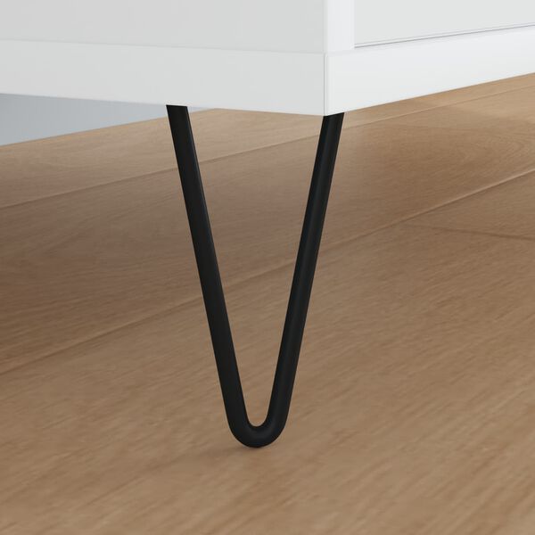 vidaXL Meubelpoot 2 pcs Zwart 54.1 x 54.1 x 100 mm IJzer