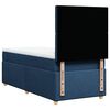 vidaXL Boxspring met matras stof blauw 90x200 cm