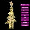 vidaXL Kerstboom met 240 LED Warmwit 181 cm PET