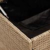 vidaXL Tuinbox 220x50x58 cm poly rattan beige