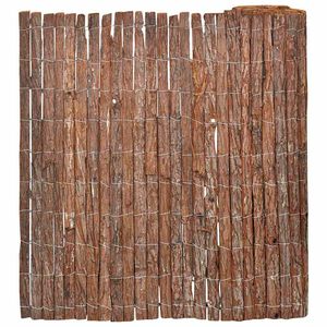 vidaXL Schorsschutting 100 x 600 cm Schors Bruin