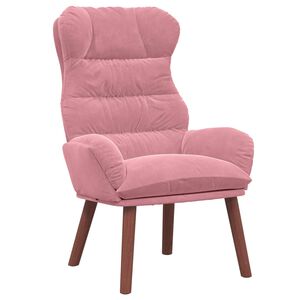 vidaXL Fauteuil Roze 69 x 74 x 93 cm Fluweel