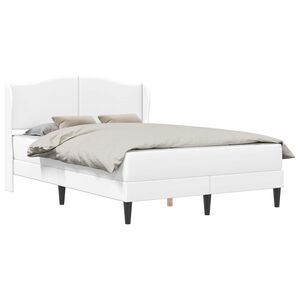 vidaXL Bedframe met hoofdeinde Wit 120 x 200 cm Kunstleer