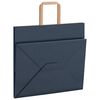 vidaXL Papieren zakken 250 st met hengsels 32x22x28 cm blauw