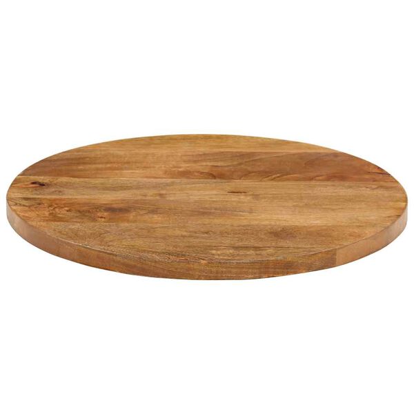 vidaXL Tafelblad Ø 40x2,5 cm rond massief ruw mangohout