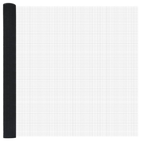 vidaXL Gelaste draadhek Grijs 1.6 x 25 m