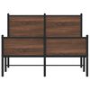 vidaXL Bedframe zonder matras metaal bruin eikenkleurig 120x200 cm