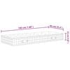 vidaXL Pocketveringmatras middelhard-hard 90x190 cm Single Size