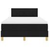 vidaXL LED Box Spring Bed met matras met LED Zwart 120 x 190 cm Stof