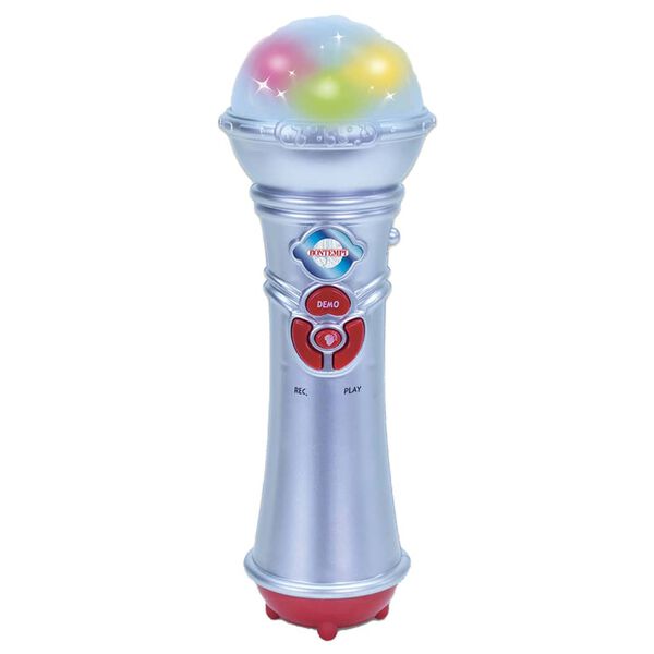 Bontempi Speelgoedmicrofoon zilverkleurig