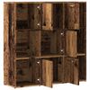 vidaXL Boekenkast 90x28x90 cm bewerkt hout oud houtkleurig