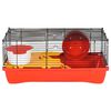 vidaXL Hamsterkooi 58x32x36 cm polypropeen en metaal rood
