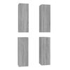 vidaXL Tv-meubelen 4 st 30,5x30x90 cm bewerkt hout grijs sonoma eiken