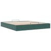 vidaXL Ottoman bedframe zonder matras 200x200 cm fluweel donkergroen