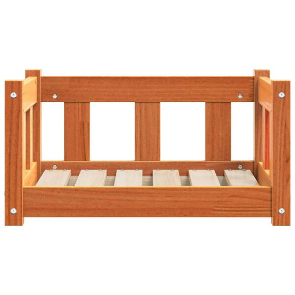 vidaXL Hondenbed Wasbruin 55 x 45 x 28 cm Massief grenenhout