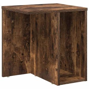 vidaXL Bijzettafel Gerookt eiken 37 x 32 x 40 cm Bewerkt hout