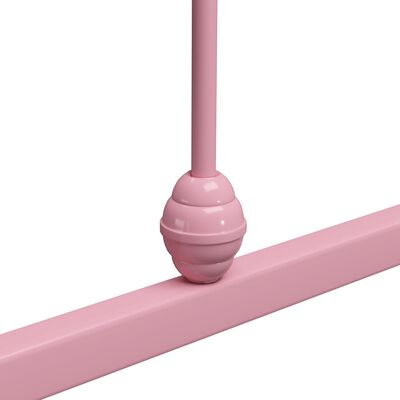 vidaXL Bedframe metaal roze 180x200 cm