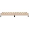 vidaXL Bedframe kunstleer cappuccinokleurig 90x190 cm