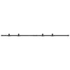 vidaXL Ophangset voor schuifdeur 200 cm koolstofstaal