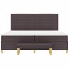 vidaXL Boxspring bed met matras Donkerbruin 200 x 200 cm Stof