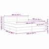 vidaXL Boxspringbed met matras Donkergroen 200 x 200 cm Fluweel