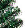 vidaXL Kunstmatig Voorverlicht Kerstboom Groen 210 cm PVC en Metaal