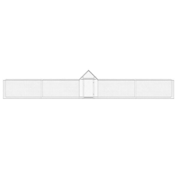 vidaXL Kippenren 9x1x1,5 m gegalvaniseerd staal