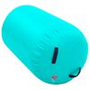 vidaXL Gymnastiekrol met pomp opblaasbaar 100x60 cm PVC groen