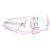 vidaXL Tuinkas met stalen frame 70 m&sup2; 14x5x2,3 m groen